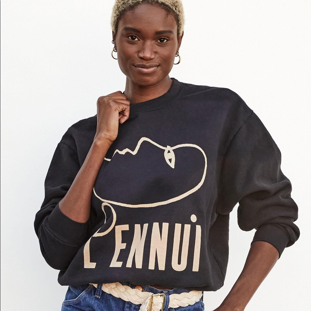 ISO Clare V. “L’Ennui” sweatshirt